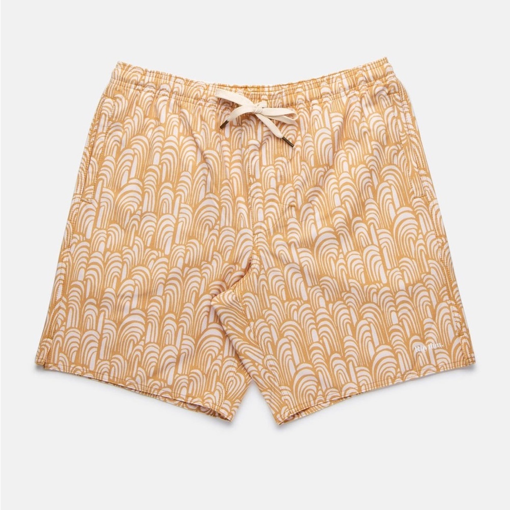 #030 RHYTHM. Stylish Tan Swim Shorts